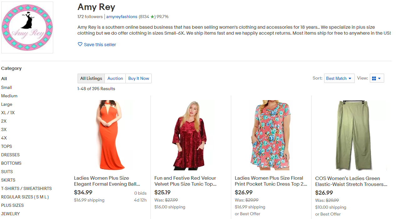 Amy Rey Storefront Amy Rey Storefront